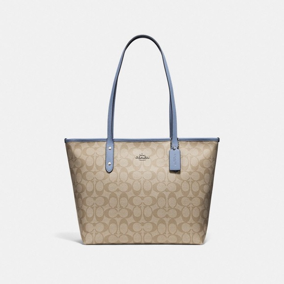 city zip tote in signature canvas
